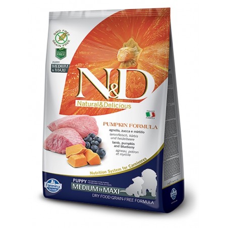 FARMINA N D Pumpkin Lamb Blueberry Puppy Medium Maxi 2 5 kg