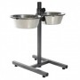 copy of Trixie - Bar for Dogs with 2 Stainless Steel Bowls of 2,80L diam. 24 cm