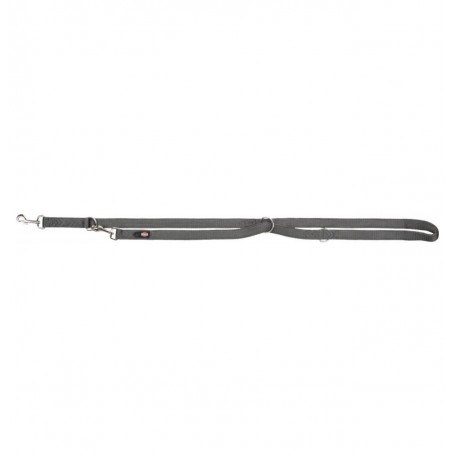 TRIXIE Trainer Leash Double M L Grey PetPlusUltra