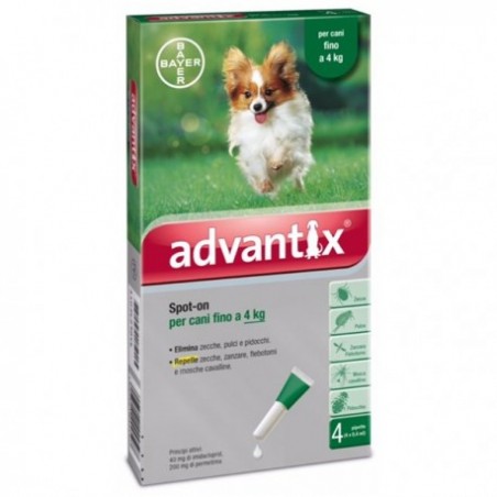 Advantix Dogs up to 4 kg 4 pipette 0 4 ml PetPlusUltra